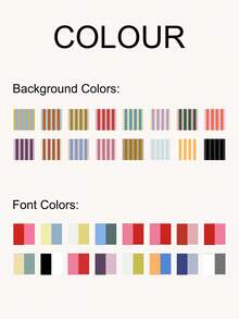 1pc Customized Striped Patchwork Letter Color 2-In-1 Glossy Protective Hard Phone Case Cover Suitable For IPhone 11/12/13/14/15/16 17 Pro Max