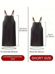 1件一次性TPU围裙，适用于美发美容院、餐饮厨房、家庭使用，男女通用透明防水罩衫，户外工作服 - 彩色 - 查看 5