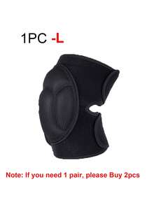 1只装 S/M/L/XL 防滑加厚柔软透气黑色护膝，适用于舞蹈、排球、篮球、足球、网球、跑步、运动健身、男女户外骑行等运动，保护膝盖。 - 黑色 - 查看 10