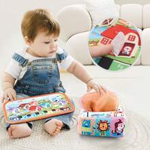 Baby Toys 6 To 12 Months - Baby Tissue Box Toys Montessori Toys For Babies 6-12 Months Soft Crinkle Infant Sensory Toys For 1 Year Old Early Learning Toys Baby Boys Girls - Multicolor - View 4