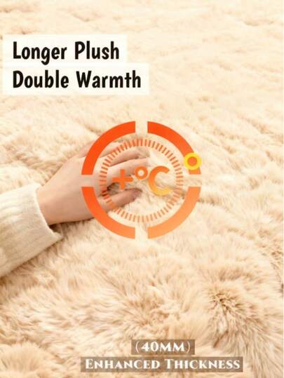 Nordic Style Printed Plush Carpet With Anti-Slip Bottom, Water Absorbent For Bathroom, Soft And Comfortable With Thick Sponge, Suitable For Living Room, Bedroom, Balcony, Study Room, Bathroom view 6