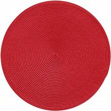 Round Braided Placemats, Woven Washable Non-Slip Table Mats For Dining Tables (Random Style) - Red - View 8
