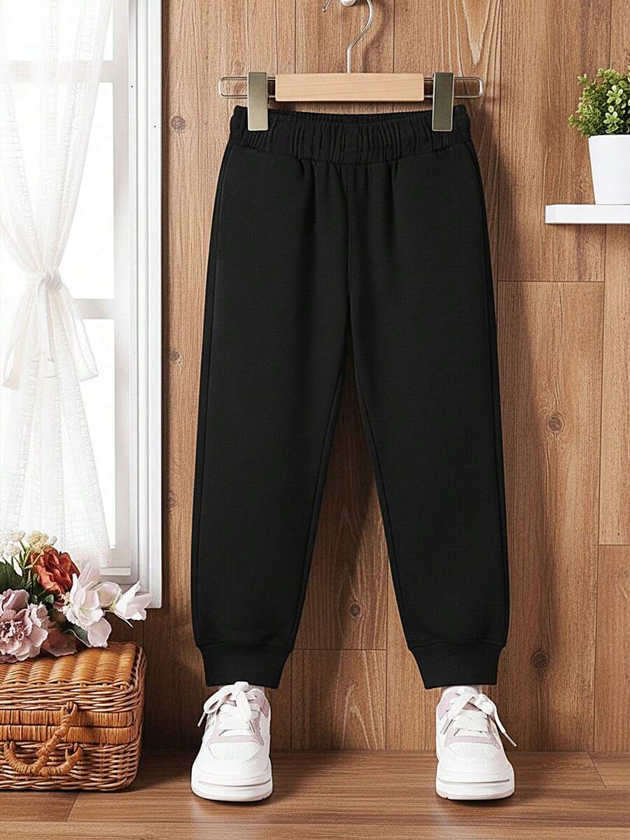 1pc Girls' 25D Winter New Sports Pants, Durable And Versatile