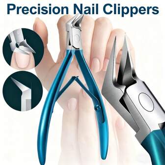 1 st/3 st, professionella nagelklippare, korrigering av tjocka naglar för inåtväxande paronyki, kantklippare, manikyrsax och pedikyrverktyg,