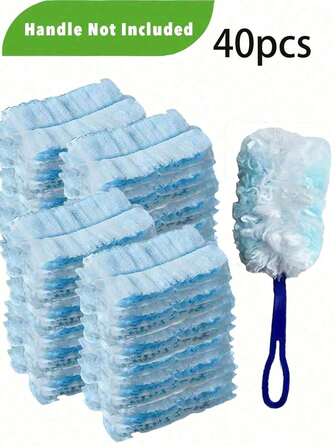 1set,Electrostatic Dust Duster With 10 Replaceable Dust Brush Head, Household Dust Removal Brush, Handheld Dusting And Sweeping Brush, Multipurpose Duster For Laundry, Electrostatic Duster Heads Replacement - Effortless Dust Removal For Electronics, Furniture, Blinds, And Ceiling Fans - Cleaning Supplies, Cleaning AccessoriesFurniture, Car, Keyboard, Cleaning Supplies, Cleaning Tool, Christmas Supplies