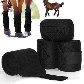 Juego completo de equipo ecuestre, que incluye protectores de piernas para carreras de obstáculos, botas para cascos y bolsa de almacenamiento