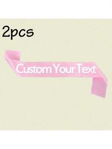 LICVIC Customized Birthday Sashes With Text, Personalized Sashes, Bachelor/Bachelorette Party Sashes, Birthday Queen Sashes, Retirement Sashes, Ribbon Belts. - Style a - View 26