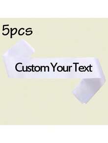 LICVIC Customized Birthday Sashes With Text, Personalized Sashes, Bachelor/Bachelorette Party Sashes, Birthday Queen Sashes, Retirement Sashes, Ribbon Belts. - Style a - View 25
