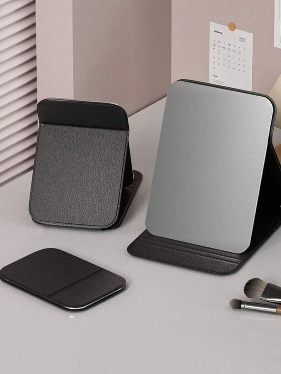 1个便携式可折叠高清公主化妆镜，适合学生宿舍。也可用于客厅、卧室和浴室的梳妆镜。家居装饰。旅行配件，婚礼、派对、生日。送给男士、母亲、父亲、挚友和老师的礼物。新年礼物。配件、趣味礼物、价格实惠、圣诞礼物、化妆品、化妆工具、便宜货、礼物、女士礼物、圣诞礼物