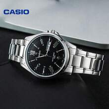 Đồng hồ nam CASIO Classic 40,1mm, thép không gỉ có khóa gập, thiết kế mỏng 8,7mm, chống nước 100M, đồng hồ đa năng sử dụng hàng ngày MTP-1384D-1A - Một cỡ - Xem 2
