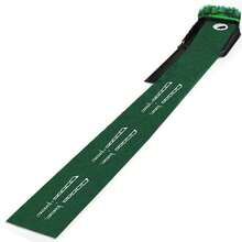 Indoor Golf Putting Green Mat With Auto-Ball Return - Portable Practice Putting Mat For Home Office - Green - View 3