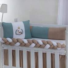 Classic Mini Crib Kit For Girls And Boys, 6 Pieces With Complete Printed Skirt - 小馬 - 查看 3