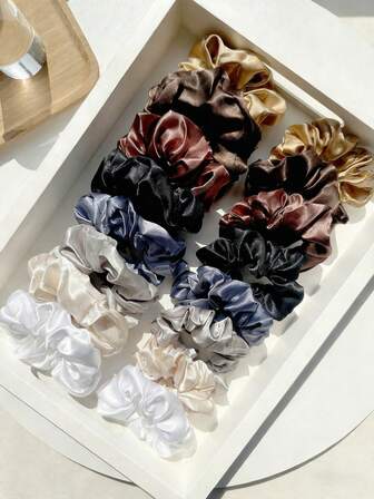 1pc Chiffon 5-Petal Flower Scrunchie, Versatile Ribbon Hair Accessory, Ditsy Floral Spiral Hair Tie, Gift For Valentine's Day, Mother's Day, Suitable For Mothers, Girlfriends, Friends ,Scrunchy Hair Ties