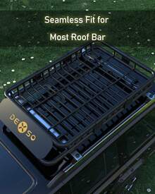 Cesta portaequipajes universal de 64" x 39", con capacidad para 200 lb y bolsa impermeable de 21 pies cúbicos (52" x 39" x 18"), para SUV, camionetas y vehículos. - Unitalla - Ver 4