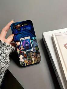 Funda para teléfono  Characters Dreamscape Compatible con fundas para teléfonos   17  16 Pro Max  15 Pro Max  13 y  12 Fabricada en material TPU resistente a las manchas y a los golpes Un gran regalo para familiares, amigos, seres queridos, novios/novias y para Navidad - Negro - Ver 5