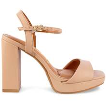 Vizzano Platform Sandal With Chunky Heel, Original, 6551-100 - Beige - View 2