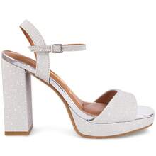 Vizzano Platform Sandal With Chunky Heel, Original, 6551-100 - Silver - View 2