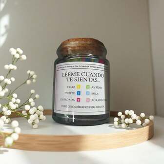 Bible Verse Emotion Jars, Religious Gifts For Bible Study Churches, Christian Gifts, Devout Prayer Jars, Glass Wish Jars, Wishing Bottles, Table Decoration Bottles, Scented Candle Jars, Love Gifts - Glass Jars With Color-Encoded Bible Verses, Including Spanish Bible Verses, Gifts For Women And Men, Mom, Dad, Sister, Friends' Blessings, Small Gifts To Thank Friends, Interesting Party Small Gifts