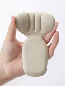 One Pair Of Anti-Slip Heel Pads, Suitable For Loose Shoes. The Heel Pads Can Fit Snugly Into Oversized Shoes. Unisex, The Padding Improves The Fit And Comfort Of The Shoe, Preventing Heel Slippage And Blisters. Simple And Cute Plain Toe Design. - White - View 3