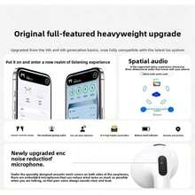 New Air4 Air5 Air7  Wireless In - Ear Earbuds With Ultra - Long Battery Life & High - Fidelity Sound 8 In 1 Wireless Earbuds ANC Active Noise Cancelling(-36db)In-Ear Earphones With Charging 33H Playtime 360 Hi-Fi Stereo Waterproof Headphones Android Phone/ AlRP0DS Pro IOS Laptops 1:1 Clone - Phiên bản tiêu chuẩn thế hệ thứ tư - Xem 7
