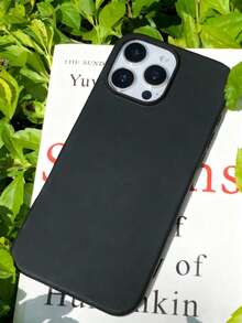 High-Quality Liquid Silicone Phone Case With Groove Button Design, Soft Waxy Texture, Skin-Friendly And Comfortable, Compatible With IPhone 17 Air, 16, 15, 14, 13, 12, 11 Pro Max - Black - View 6