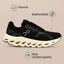 Cloud Unisex Sneakers – Lightweight, Comfortable, Soft, And Stylish For Day And Night Use - 黑色關閉 - 查看 6