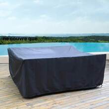 Funda para muebles de exterior, resistente al agua, la lluvia, la nieve, el polvo y los rayos UV, de tela Oxford para cubrir muebles de jardín, patio, color negro, decoración de cocina, artículos del hogar, regalo del Día de la Madre, decoración de dormitorio, jardín, decoración de cocina, verano, playa, artículos esenciales de viaje, decoración de habitaciones, Squishy, graduación - Plateado - Ver 5
