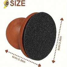 1pc Wooden Pet Nail File, Dog Grooming Tool, Detachable Paw Grinder, Nail Clipper, Refillable Grinding Material