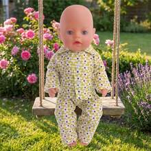 Soft & Comfortable Pajamas For 16" Baby Dolls & 18" American Girl Dolls, Multiple Cute Christmas Cartoon Prints, Easy To Put On/Take Off, Great Gift For Boys & Girls Birthday Or Christmas (Doll Not Included) - Multicolor - View 10