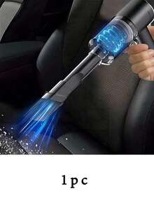 1个/2个装车载家用吸尘器，便携式大功率无线干湿两用吸尘器，迷你无线手持家用除尘吹风机，适用于家庭和汽车，吸力强劲且可充电