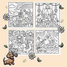 (Edición de lujo mejorada, papel grueso, 20.5 * 20.5cm) "Aventura cómoda: 22 páginas de relajación", adecuado para parejas y familias, adecuado para reuniones, San Valentín, cumpleaños y otras festividades. Pintura y artículos de estudio, 22 páginas, libros, libros para colorear, artículos de estudio, escuela, Navidad, Halloween, cumpleaños, regalos de regreso a la escuela, libros para colorear - Una pieza - Ver 5