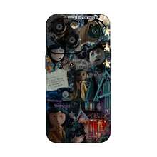Funda para teléfono  Adventure Mystery, compatible con fundas ,  17,  16 Pro Max,  15 Pro Max,  13 y  12. Fabricada en TPU, resistente a manchas y golpes. Un regalo original para familiares, amigos, seres queridos, novios/novias y para Halloween. - Negro - Ver 8