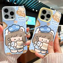 Funda para teléfono con diseño de oso chef y pan, compatible con  17,  16 Pro Max,  15 Pro Max,  13 y  12. Fabricada en TPU, ofrece protección contra caídas y golpes. Es una excelente opción para regalar a familiares, amigos, seres queridos, novios o novias, y también como regalo de Navidad.,fundas para celular,fundas de celular,funda de celular,fundas graciosas,fundas para celulares,fundas de ,fundas  11, 13,fundas para  14,case - Azul - Ver 4