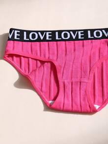 9 PCS Women's Ribbed Cotton Triangle Panties Sexy Low-Waist Seamless Letter Belt Lingerie-Sexy Soft & Breathable Everyday Women's Briefs Daily Wear Sports Yoga Cheeky Underwear