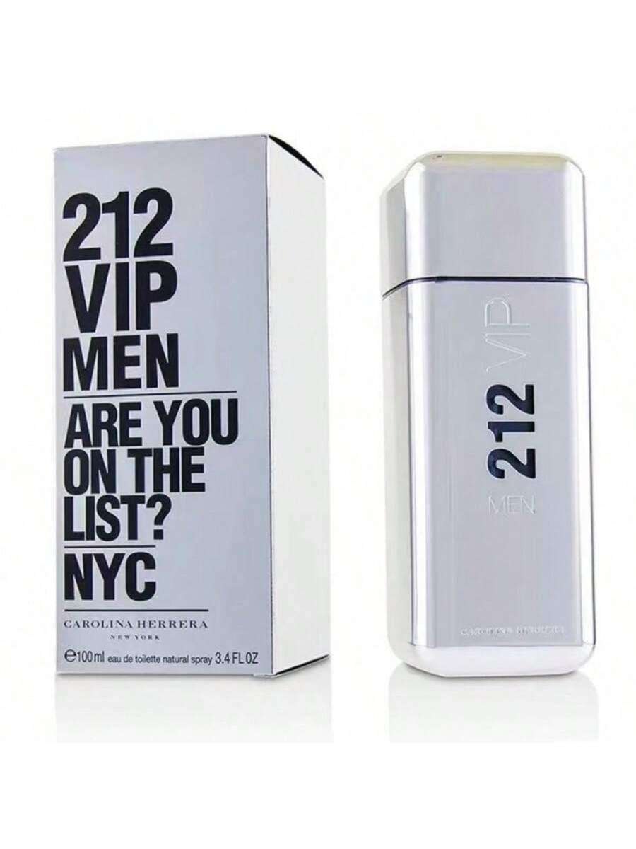 212 VIP MEN Colonia Masculina 100ml (3.4 oz) - Fragancia Woody Oriental, Estilo Fiesta NYC para Hombres Modernos