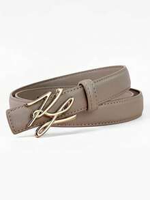 1/2pcs Luxury Fashion Letter Women's Belt - Versatile Black & Multi-Color Casual Everyday Wear, Suitable For Jeans And Various Occasions - Multicolor - View 9
