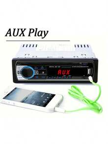 1-DIN Car Stereo Player With Digital Bluetooth, MP3 Player, FM Radio, Stereo Audio, USB Port And AUX Input