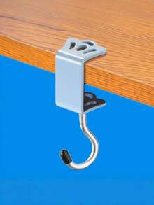 1/4pcs Student Backpack Hanger, Detachable Desk Phone Holder Stand, Clip-On Desk Edge Bag Hook, No Drilling Required, Heavy Duty - Multicolor - View 5