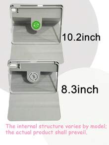 360°旋转支架键盘保护套，兼容iPad第11代/2025款（A16），PU皮革材质，可拆卸无线蓝牙键盘，内置150mAh电池，兼容iPad第11代/第10代Air4/Air5/Air6/Air7 10.9英寸（M2）和2024款（M3），以及iPad 10.2英寸，配备无线键盘和Apple Pencil插槽，支持自动睡眠/唤醒功能 - 灰色