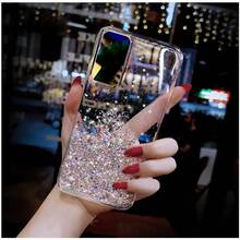 DFunda para Samsung Galaxy A04E CaseSuave Antiarañazos Concha de Purpurina Translúcida - Galaxia A04E - Ver 4