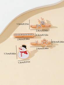 5件套圣诞快乐可爱雪人与鹿闪亮雪花圣诞饰品，可搭配苹果美甲戒指环，适用于40mm、41mm、42mm、38mm、44mm、45mm、46mm、49mm的表带，柔软硅胶运动表带，装饰性设计，兼容 Series 10、9、8、7、6、5、4、3、2、1、SE，女士款