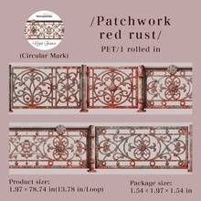 50mm*2M 复古锈迹斑斑的栅栏剪贴簿用品 PET 胶带，创意黄铜铁艺栅栏链条图案装饰贴纸，防水 DIY 胶带，学校文具用品 - 彩色 - 查看 15