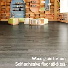 10pcs/Set 51x15cm PVC Floor Tiles, Textured Vinyl Floor Stickers, Easy To Install And Remove