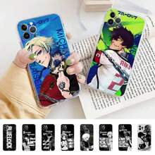 Funda clásica de anime B-Blue L-Lock compatible con  11 12 13 14 15 16 17 Pro Max Plus Air, transparente, a prueba de golpes, compatible con funda de  17, funda de  17 Pro, funda de  17 Pro Max - z1 - Ver 3