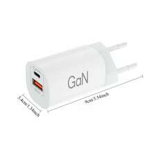 快速充电 GaN 充电器 墙式充电器 30W USB-C 适配器 快速充电器 Type-C 30W PD 手机 QC3.0 双端口快速充电器 兼容 17 16 15 Pro Max、Galaxy、电子书阅读器、平板电脑，几乎兼容所有电子设备，马卡龙配色系统 阵亡将士纪念日夏季启动 - 查看 3