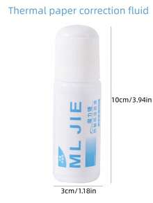 1pc Thermal Paper Correction Fluid, Courier Slip Correction Fluid, Effective For Protecting Personal Privacy, Cleaning Tool, All-In-One Courier Slip Privacy Stamp & Opener, Suitable For Thermal Paper Erasure (May Not Work Well On Other Papers, Mainly Designed For Courier Thermal Paper Information Erasure), Suitable For Household Cleaning, Good For Protecting Personal Privacy, Random Color/Style - 30ml - View 7