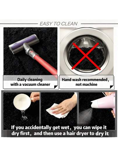 Nordic Printed Plush Tapijt Anti Slip Bottom, Water Absorbent Bathroom, Zachte Com Tafel Thick Sponge, Living Room, Bedroom, Balcony, Study Bathroom view 10