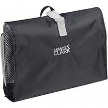 Lewis N. Clark - Neceser colgante para accesorios de viaje, champú, cosméticos + artículos personales con compartimento impermeable y diseño plegable, color negro - 1 - Ver 3