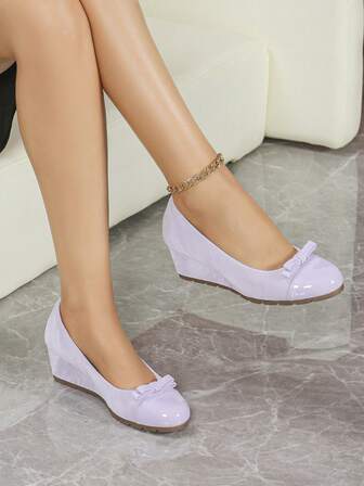 Women's Fashion Wedge Heel Soft Comfortable Pointed Toe High Heels