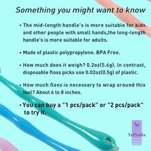 estiloMango de hilo dental sin residuos para adultos y niños, limpieza de dientes, reutilizables, 1 unidad de regalo para hija de madreVersión mejorada - 1 - Ver 8